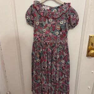 Lily Rose Floral Kids Dress - Pink and Blue